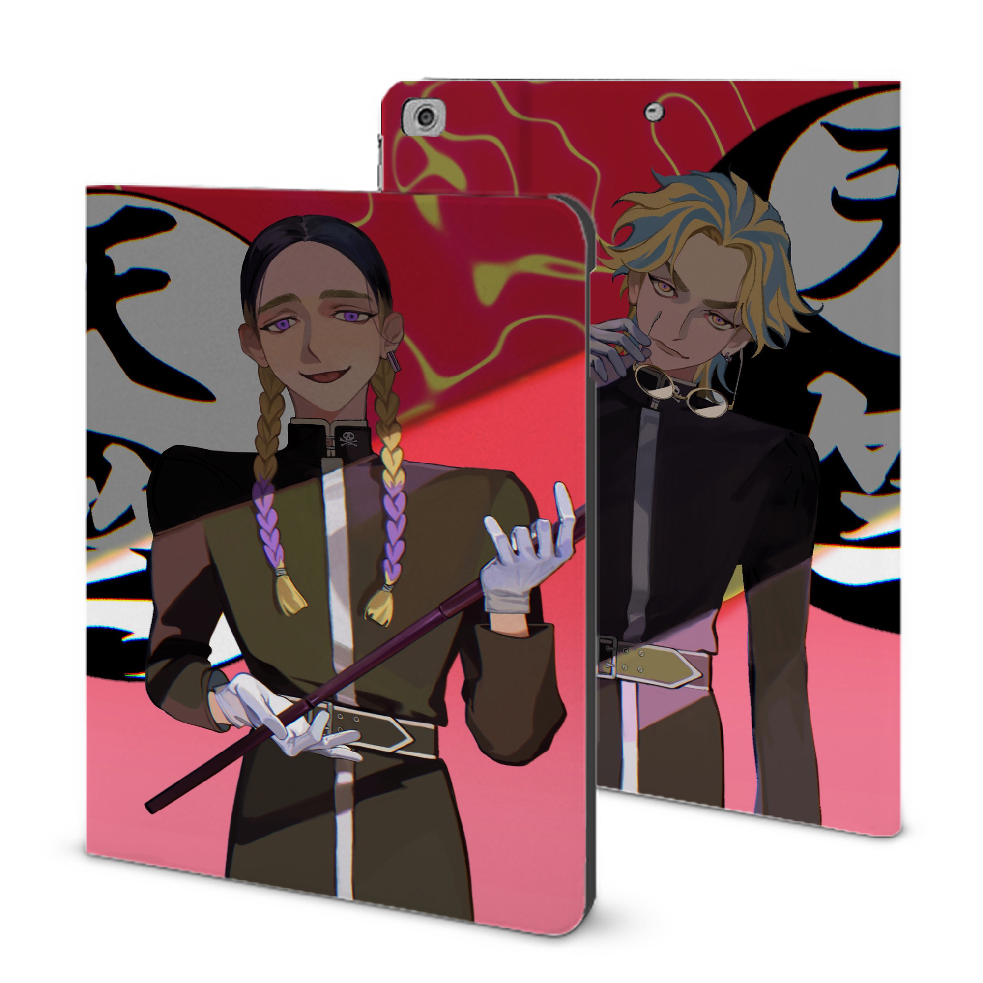 （画像用） 東京リベンジャーズ Tokyo Revengers IPad ケース ブック型 PUレザー TPU 耐衝撃 軽量 薄型 ペン収納なし 全面保護 IPad 各モデル対応